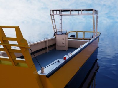 Sabrecraft Marine WBCR7400 -7.40 Meter Catamaran Work Boat with Ramp