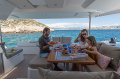 Fountaine Pajot Astrea 42 - 1/2 Share Mediterranean September 2023:Astrea 42 aft deck dining_1